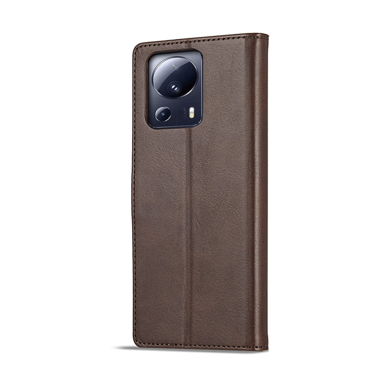 LC.IMEEKE Calf Texture Horizontal Flip Leather Case