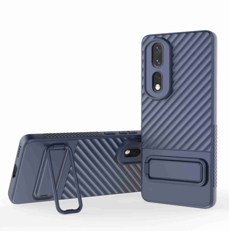 Wavy Texture TPU Phone Case with Lens Film