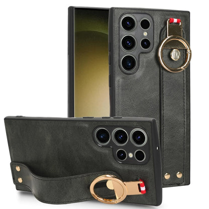 Wristband Leather Back Phone Case