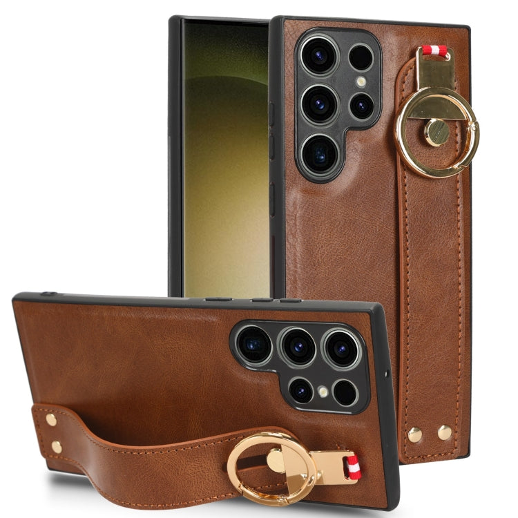 Wristband Leather Back Phone Case