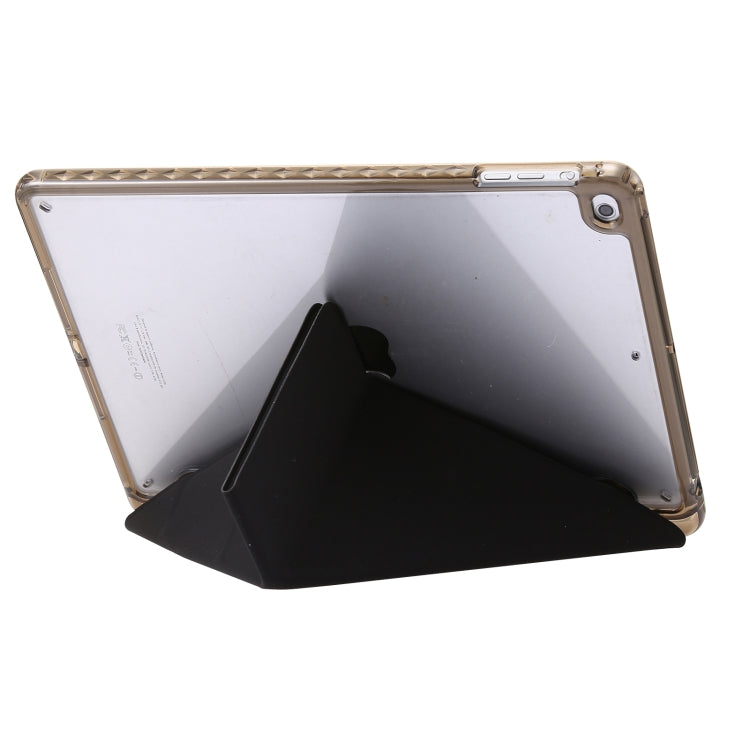 Clear Acrylic Deformation Leather Tablet Case