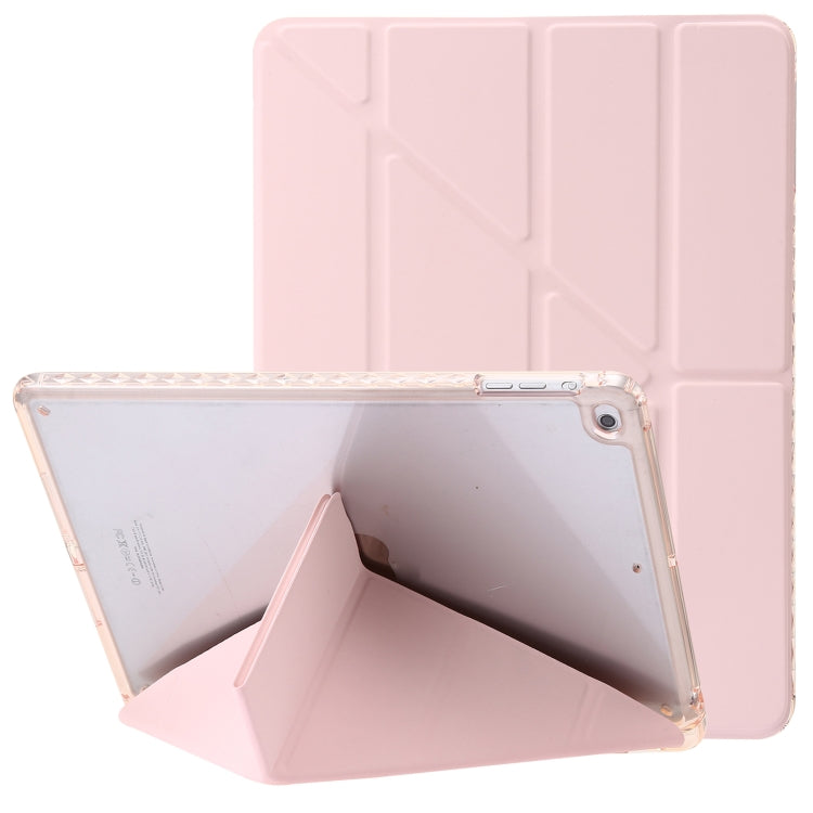 Clear Acrylic Deformation Leather Tablet Case