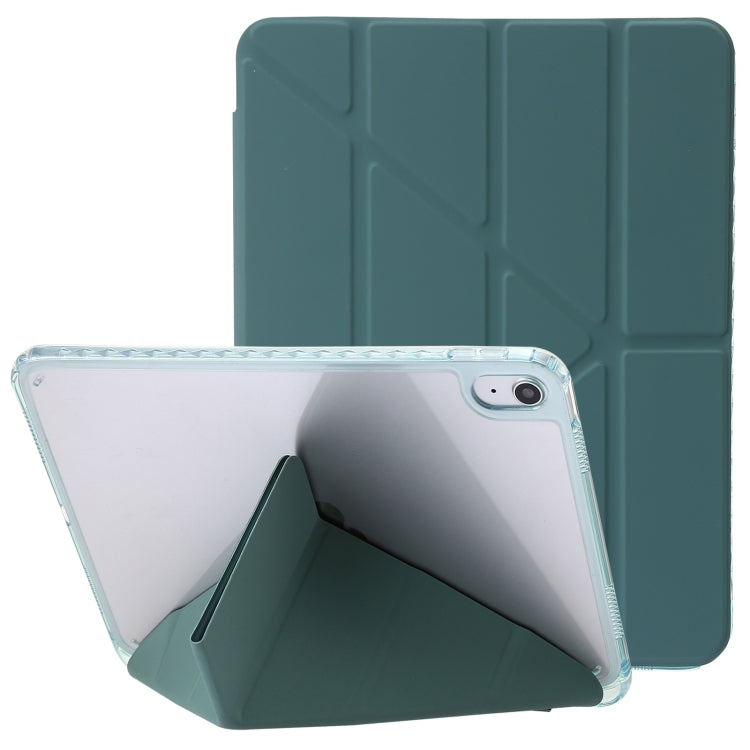 Clear Acrylic Deformation Leather Tablet Case