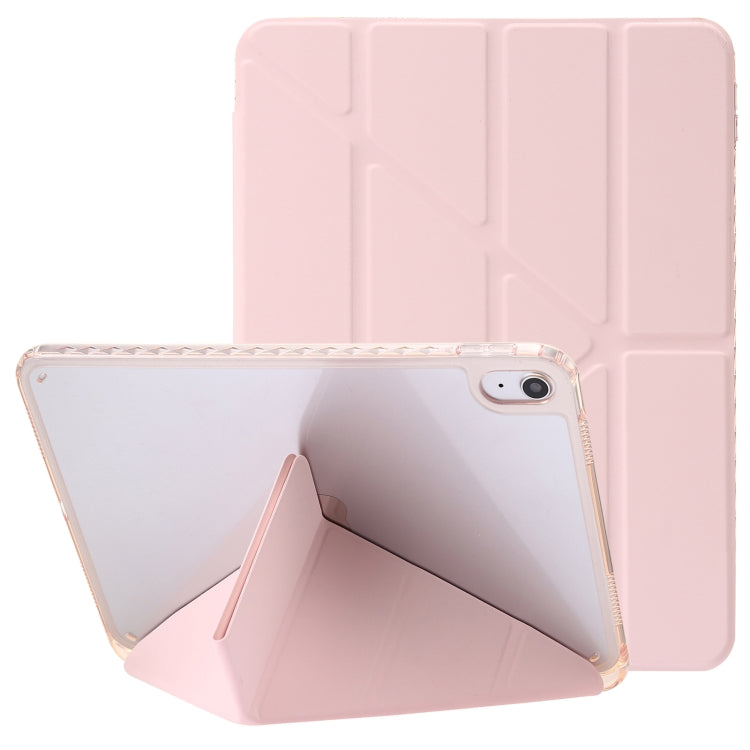 Clear Acrylic Deformation Leather Tablet Case