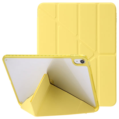 Clear Acrylic Deformation Leather Tablet Case, For iPad 10th Gen 10.9 2022, For iPad Pro 12.9 2022 / 2021 / 2020