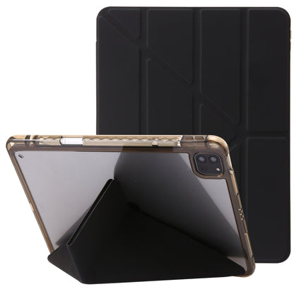 Clear Acrylic Deformation Leather Tablet Case