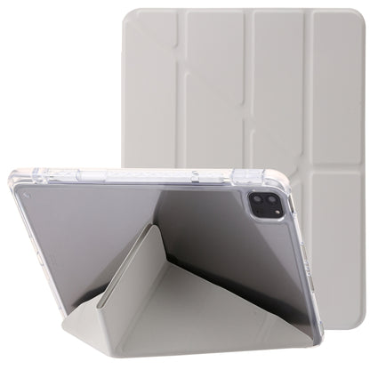 Clear Acrylic Deformation Leather Tablet Case