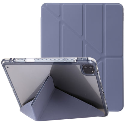 Clear Acrylic Deformation Leather Tablet Case