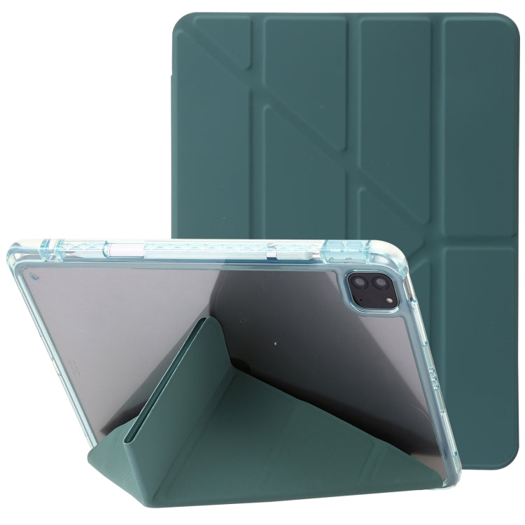 Clear Acrylic Deformation Leather Tablet Case, For iPad 10th Gen 10.9 2022, For iPad Pro 12.9 2022 / 2021 / 2020