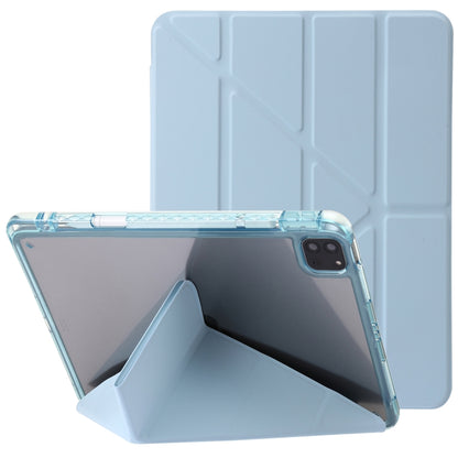 Clear Acrylic Deformation Leather Tablet Case