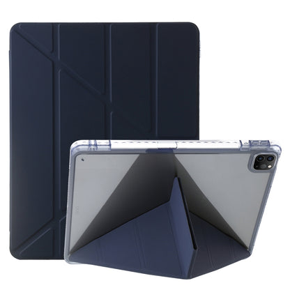 Clear Acrylic Deformation Leather Tablet Case, For iPad 10th Gen 10.9 2022, For iPad Pro 12.9 2022 / 2021 / 2020