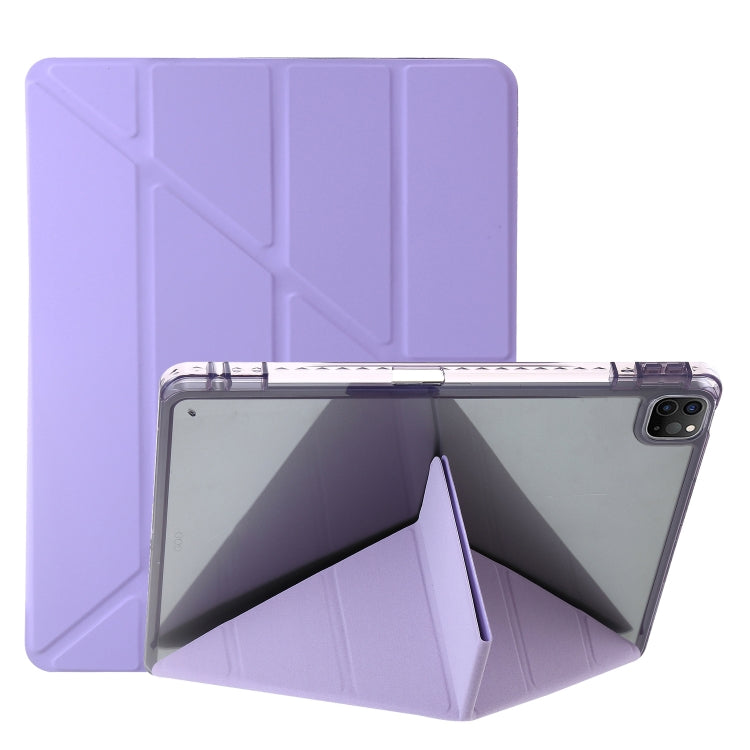 Clear Acrylic Deformation Leather Tablet Case, For iPad 10th Gen 10.9 2022, For iPad Pro 12.9 2022 / 2021 / 2020