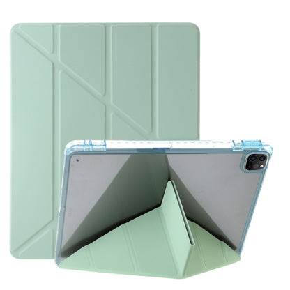 Clear Acrylic Deformation Leather Tablet Case, For iPad 10th Gen 10.9 2022, For iPad Pro 12.9 2022 / 2021 / 2020