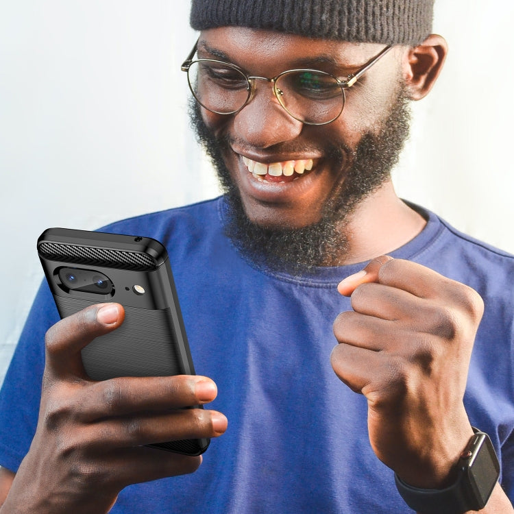 Carbon Fiber Brushed Texture TPU Case, For Google Pixel 8, For Google Pixel 8 Pro, For Xiaomi 13 Ultra