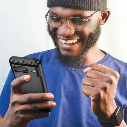 Carbon Fiber Brushed Texture TPU Case, For Google Pixel 8, For Google Pixel 8 Pro, For Xiaomi 13 Ultra