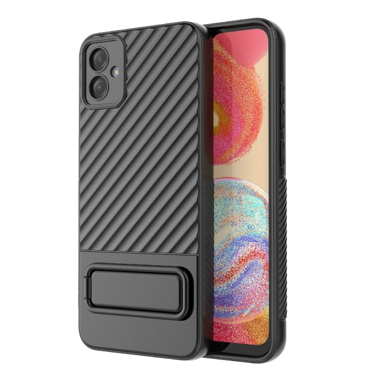 Wavy Texture TPU Phone Case with Lens Film