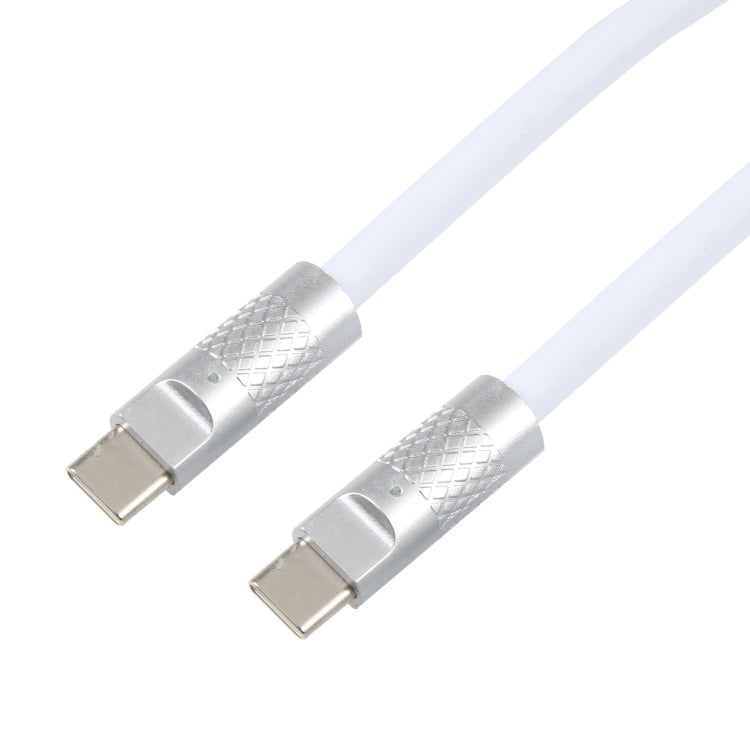 Mech Series 120W USB-C / Type-C to USB-C / Type-C Metal Plug Silicone Fast Charging Data Cable, Length: 1.2m, Type-C, 1.2m Type-C to Type-C