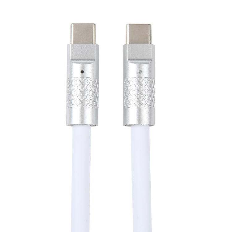 Mech Series 120W USB-C / Type-C to USB-C / Type-C Metal Plug Silicone Fast Charging Data Cable, Length: 1.2m, Type-C, 1.2m Type-C to Type-C
