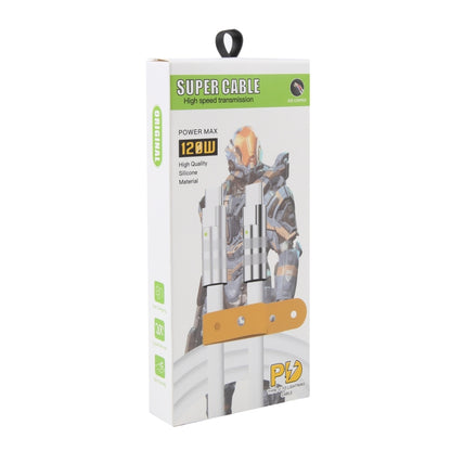 Mech Series 120W USB-C / Type-C to USB-C / Type-C Metal Plug Silicone Fast Charging Data Cable, Length: 1.2m, Type-C, 1.2m Type-C to Type-C
