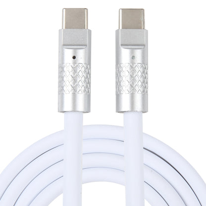 Mech Series 120W USB-C / Type-C to USB-C / Type-C Metal Plug Silicone Fast Charging Data Cable, Length: 1.2m, Type-C, 1.2m Type-C to Type-C