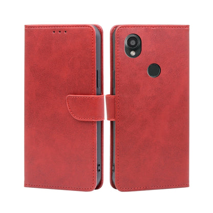 Calf Texture Buckle Flip Leather Phone Case