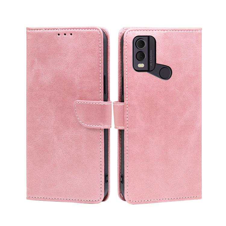 Calf Texture Buckle Flip Leather Phone Case