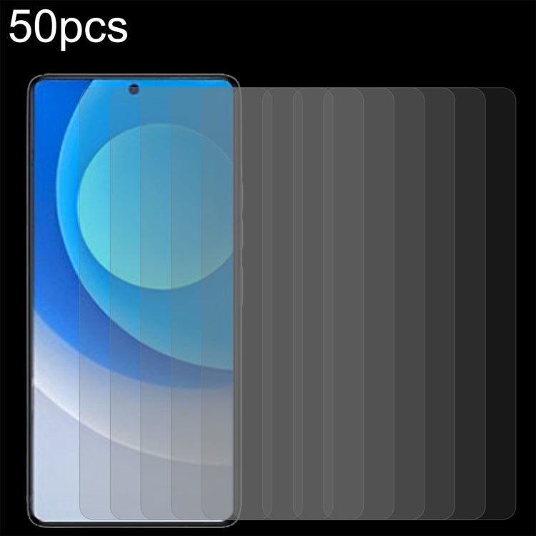 50pcs 0.26mm 9H 2.5D Tempered Glass Film