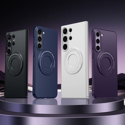 Matte Magsafe Magnetic Phone Case with Trolley Holder, For Samsung Galaxy S23 Ultra 5G