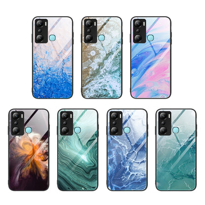 Marble Pattern Glass Phone Case