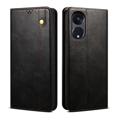 Oil Wax Crazy Horse Texture Leather Phone Case, Series 1