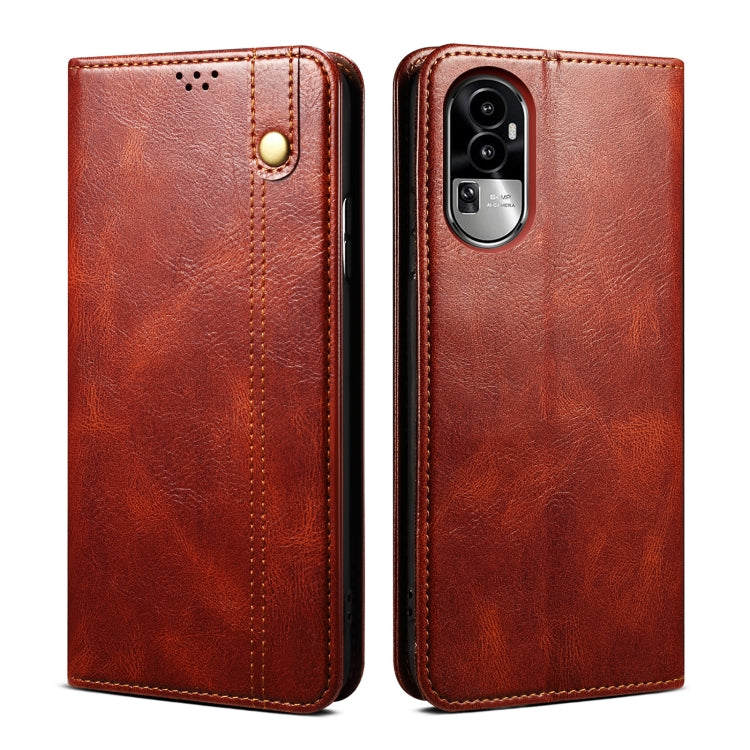 Oil Wax Crazy Horse Texture Leather Phone Case, Series 1