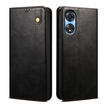 Oil Wax Crazy Horse Texture Leather Phone Case, Series 1