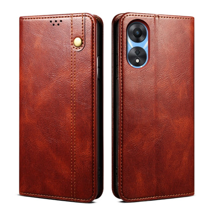 Oil Wax Crazy Horse Texture Leather Phone Case, For OPPO Reno8 T 5G / A1 Pro, For OPPO Find X7, For OPPO Reno10 Pro+ Global, For OPPO A98 5G, For OPPO A38 4G / A18 4G, For OPPO A58 4G