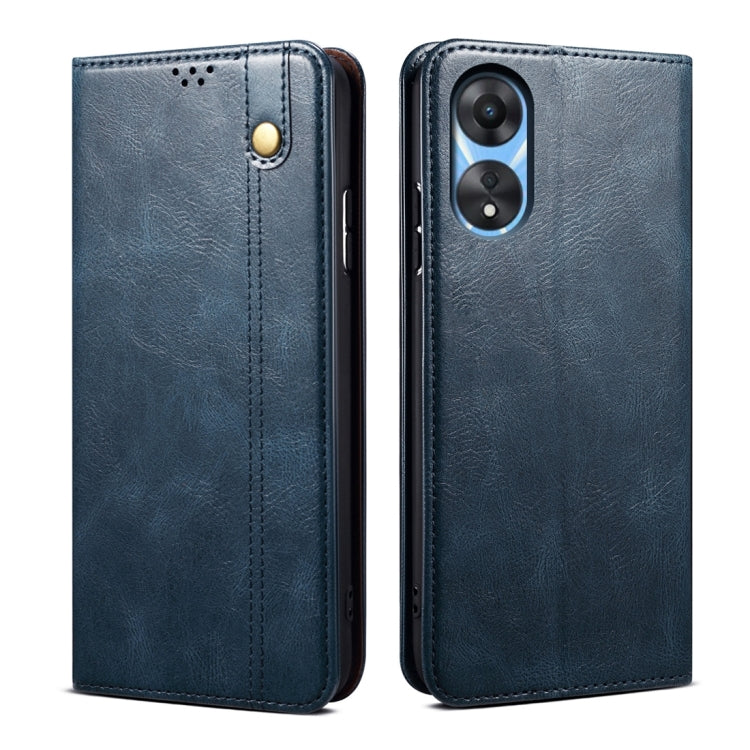 Oil Wax Crazy Horse Texture Leather Phone Case, Series 1