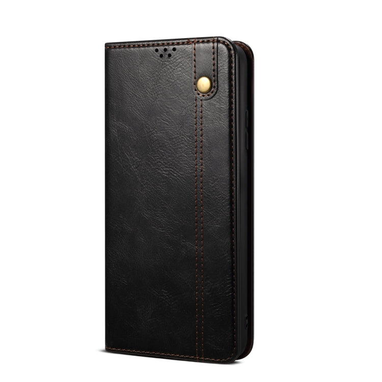 Oil Wax Crazy Horse Texture Leather Phone Case, Series 1