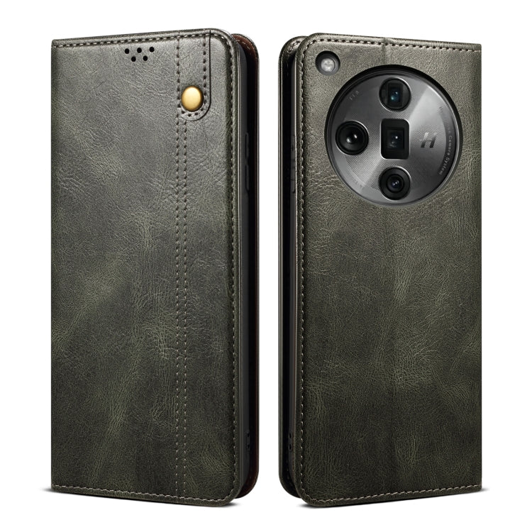 Oil Wax Crazy Horse Texture Leather Phone Case, For OPPO Reno10 Pro+ Global, For OPPO A98 5G, For OPPO A38 4G / A18 4G, For OPPO Reno8 T 5G / A1 Pro, For OPPO Find X7, For OPPO Find X7 Pro/Find X7 Ultra