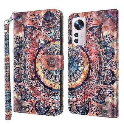 3D Painted Pattern Leather Phone Case, Series 1