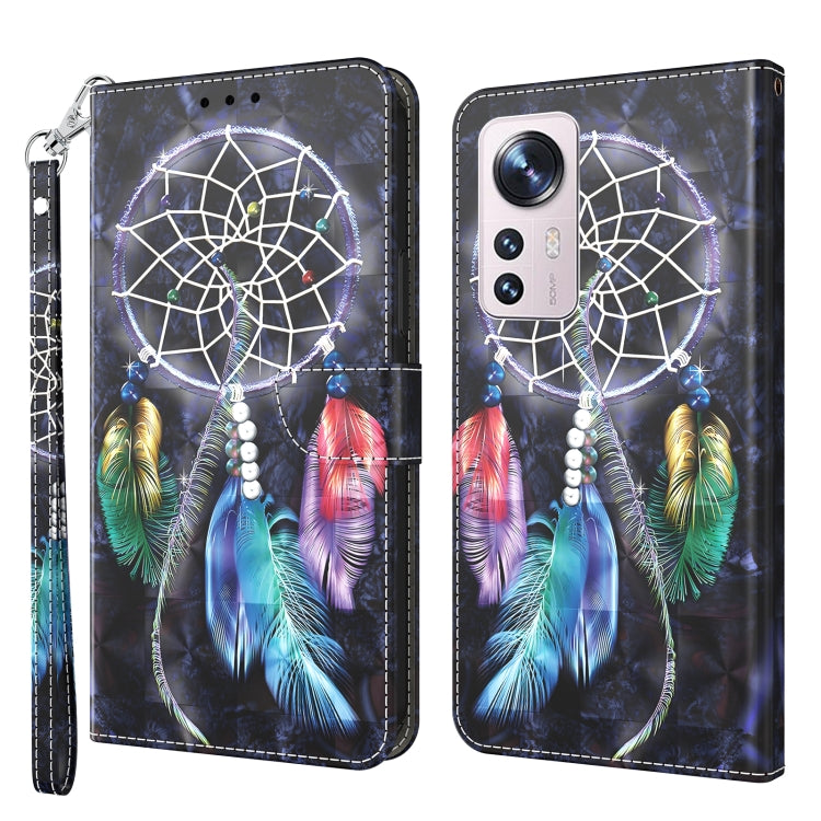 3D Painted Pattern Leather Phone Case, Series 1