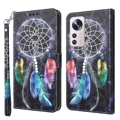 3D Painted Pattern Leather Phone Case, Series 1