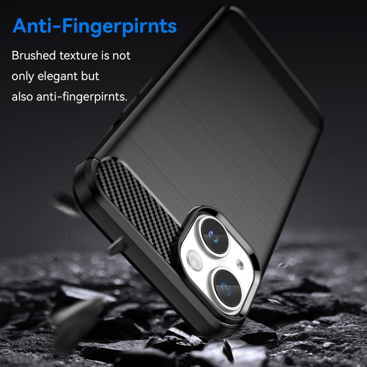 Brushed Texture Carbon Fiber TPU Phone Case