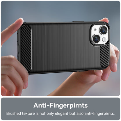 Brushed Texture Carbon Fiber TPU Phone Case