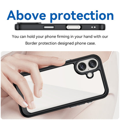 Colorful Series Acrylic + TPU Phone Case, For iPhone 16, For iPhone 15 Pro Max, For iPhone 15 Pro, For iPhone 15 Plus