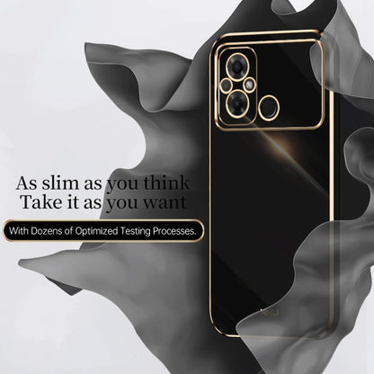 XINLI Straight Edge 6D Electroplate TPU Phone Case, For Xiaomi Poco C55 4G, For Xiaomi Redmi Note 12 5G Global