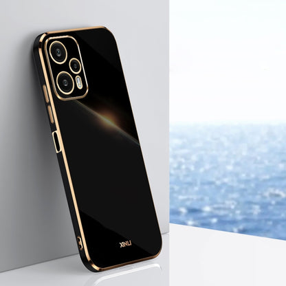 XINLI Straight Edge 6D Electroplate TPU Phone Case, For Xiaomi Redmi Note 12 Pro 4G, For Xiaomi Redmi Note 12 Turbo, For Xiaomi Civi 3 5G