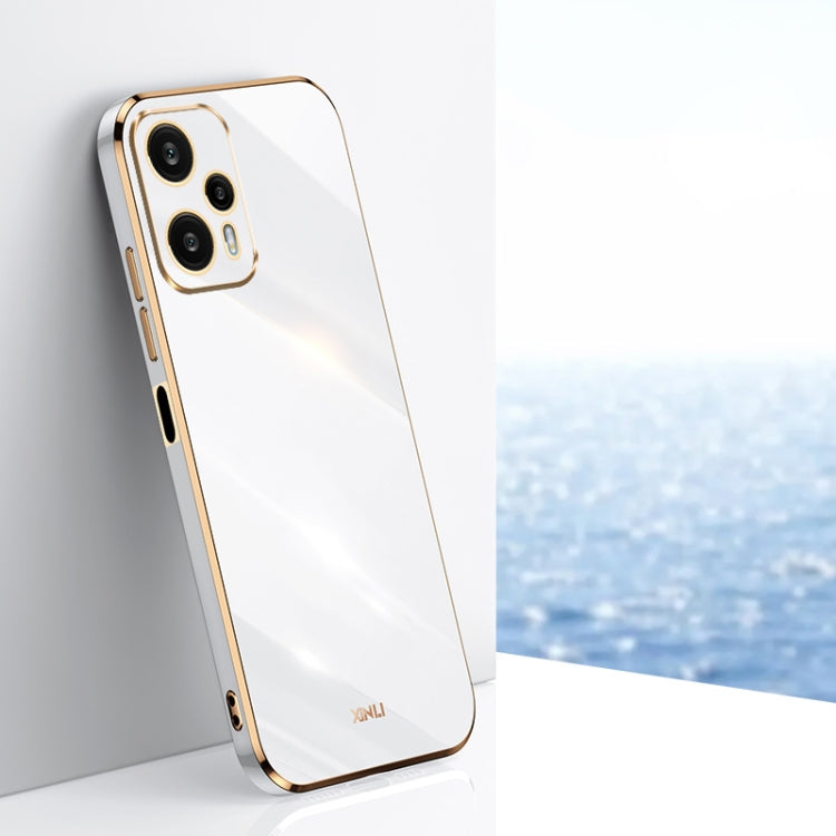 XINLI Straight Edge 6D Electroplate TPU Phone Case, For Xiaomi Redmi Note 12 Pro 4G, For Xiaomi Redmi Note 12 Turbo, For Xiaomi Civi 3 5G