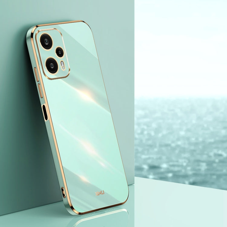 XINLI Straight Edge 6D Electroplate TPU Phone Case, For Xiaomi Redmi Note 12 Pro 4G, For Xiaomi Redmi Note 12 Turbo, For Xiaomi Civi 3 5G