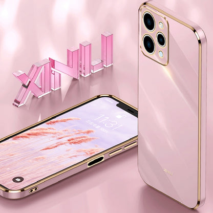 XINLI Straight Edge 6D Electroplate TPU Phone Case