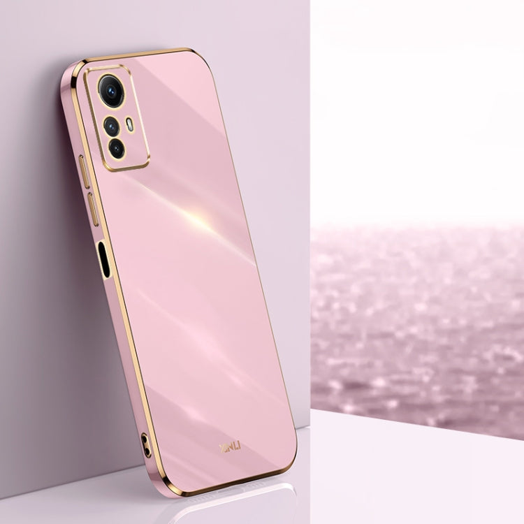 XINLI Straight Edge 6D Electroplate TPU Phone Case, For Xiaomi Redmi K70, For Xiaomi Redmi 12 4G, For Xiaomi Redmi Note 12S 4G