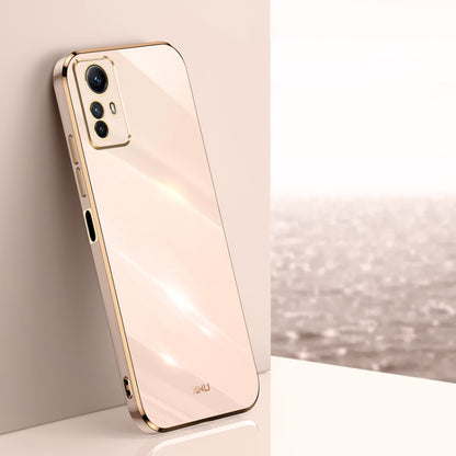 XINLI Straight Edge 6D Electroplate TPU Phone Case, For Xiaomi Redmi K70, For Xiaomi Redmi 12 4G, For Xiaomi Redmi Note 12S 4G