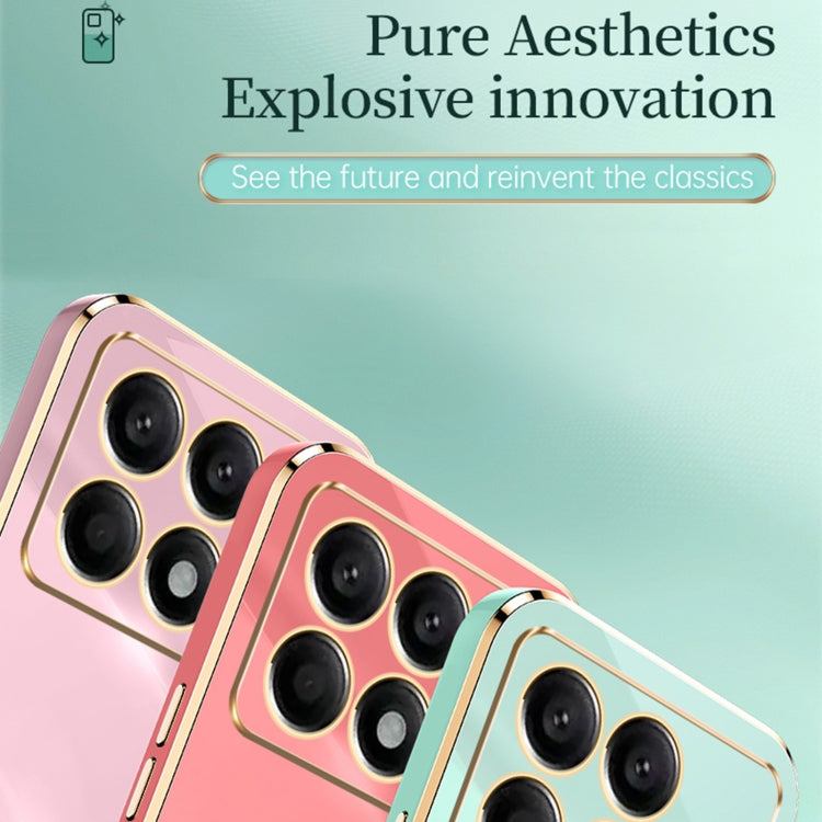 XINLI Straight Edge 6D Electroplate TPU Phone Case, For Xiaomi Redmi K70, For Xiaomi Redmi 12 4G, For Xiaomi Redmi Note 12S 4G